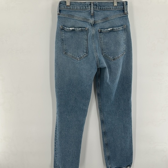 Agolde Riley High Rise Straight Crop in Cove 26 - Picture 8 of 9